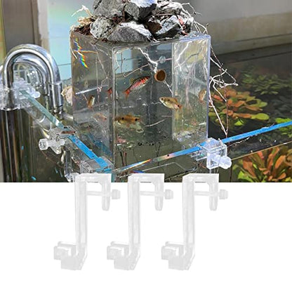 Negative Pressures Fish Tank Bracket Fish Tank Fittings Small Clear Newborn Fry Fish Breeding Box Desktop Aquarium Accessory, A 10cm - color: A 10cm