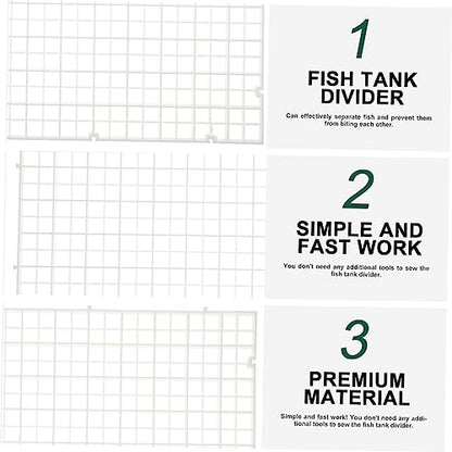 Happyyami 6pcs Fish Tank Divider Isolation Board Aquarium Filtering Plates for Fish Tank Accessory Separation