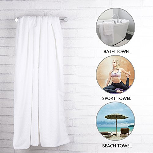 JML Microfiber Bath Towels with Hanging Loop, 30"x60", 2 Pack, Camel - color: Camel, size: 30 in x 60 in