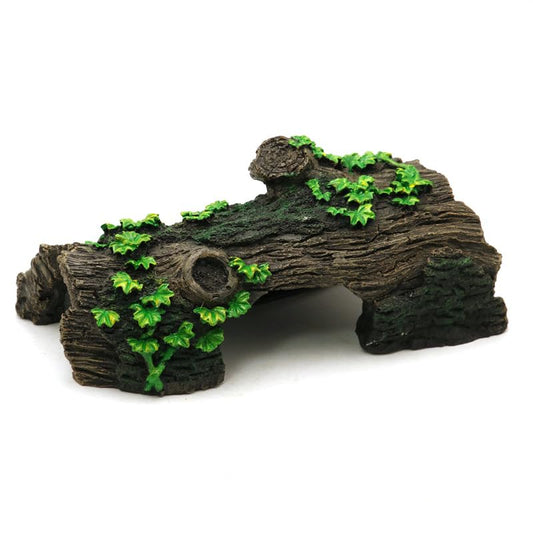 Aquarium Driftwood Log Decoration, Fish Tank Hidden cave Decoration, Aquarium Decoration, Fish Tank Accessories, Fish and Shrimp Hiding Place, shelter 9.84x4.72x3.93 inches