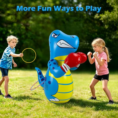Punching Bag for Kids with Pump, 47 Inch Kids Punching Bags 3-8