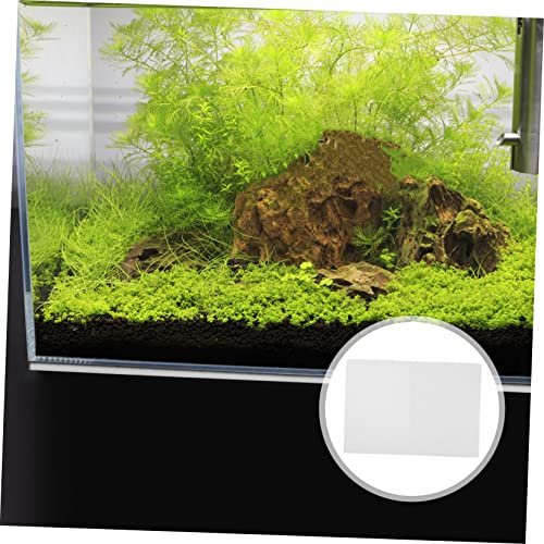 Yardwe Shockproof Fish Tank Pad Thick Non Slip Aquarium Bottom Mat for Water Absorption and Heat Preservation Durable Cushion - color: White