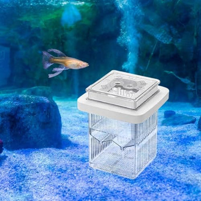 Gupy Breeder Box Acclimation Case Reconcilable Aquarium Delivers Fishing Tank Parts Fish Tank Breeder for Home Use, White - color: White