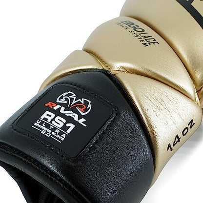 RIVAL Boxing RS1 2.0 Ultra Pro Sparring Gloves, Lace-up Closure - Super-Resistant Microfiber, Soft Inner Lining, and High-Density Padding