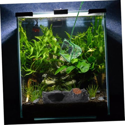 Toddmomy 8pcs Aquarium Fish Net Scoop Set with Fine Mesh Fabric 3-inch Plastic Handle Fish Tank Nets for Small Ponds and Aquariums and Tank Cleaning Accessories