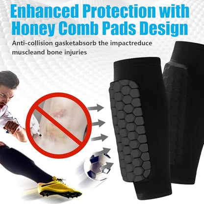 BIRDDIE Soccer Shin Guards Shin Pads for Kids Youth Adult - color: Black, size: Large