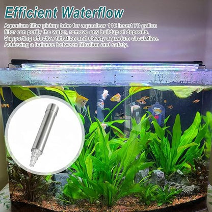 Aquarium Filter Intake Extension Tube, Intake Tube Compatibility with Aquaclear Power Filter 70 110, Aquarium Filter Pickup Tube Keeps Water Crystal Clear, Replacement Tube Aquarium Filter Accessories