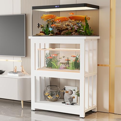 Multi-Tier Steel Aquarium Rack & Reptile Terrarium Stand – Adjustable Home Storage Shelf for Large Aquariums, Fish Tanks, and Reptile Habitats - color: #C, size: 90x45x100cm/35x18x39in