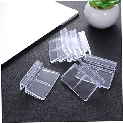 SUPVOX 12Pcs Acrylic Fish Tank Cover Support Bracket Durable Aquarium Rack for Secure Fish Tank Cover Frame Essential Aquarium Accessories