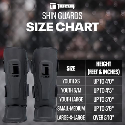 Tigear Prime 2.0 Shin Guards – MMA, Muay Thai & Kickboxing | Premium Triple-Layer Protection for Men, Women, Kids | Shock-Absorbing, Secure Fit & Breathable Design - size: Large-X-Large