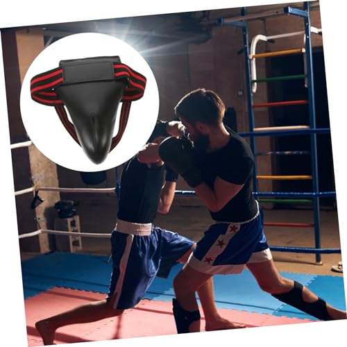 Professional Groin Protector Black Breathable for Martial Arts Training