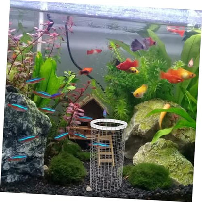 Fish Tank Spawning Cone Grid Iron Isolation Net for Breeding Angelfish Discus Fry Hatching Protective Aquarium Ornament Rust Resistant Mesh