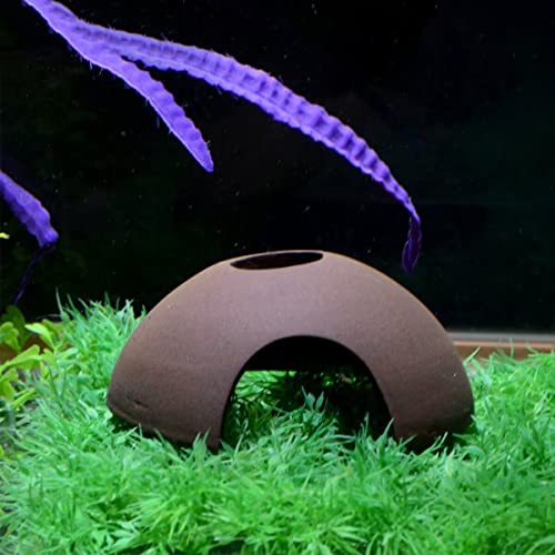 Aquarium Ceramics Cave Decoration, Fish Tank Accessories for Betta Fishes Shrimp Shelter Breeding Tube Hiding, Aquatic Pets to Rest, Betta Fish Toys