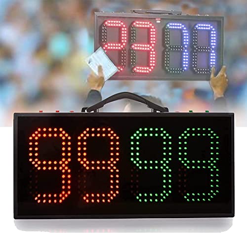 LED Substitution Board for Soccer, Football Electronic Substitution Board, Football Game Injury Stop Time Display Boards, Football Referee Substitution Board,Digital Cricket Scoreboard,Single-sided