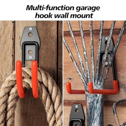 40-Pack Garage Hooks for Storage & Hanging Items, Save Space - color: 40 Pack Orange
