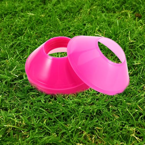 Toyvian Soccer Training Cones 20 Pack Sports Practice Discs for Soccer Drills Football Training Cones Basketball Skating Agility Markers Stackable Indoor Outdoor Field Marking Set