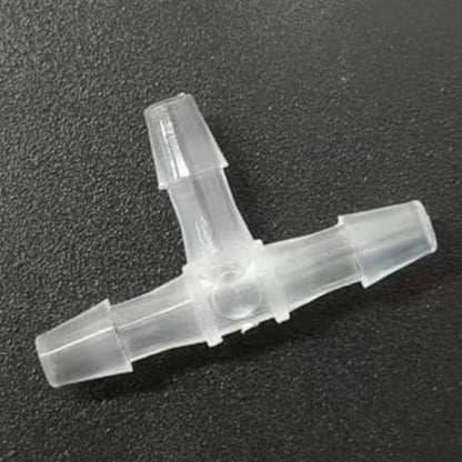 3 Way Tee Connector Equal Barbed T-Fitting 3 Way Hose Barb Adapter for Laboratory Biochemical Analytical Instruments Food Machinery Aquarium Equipment 100pc/pk (3.2mm 1/8'' Cir)