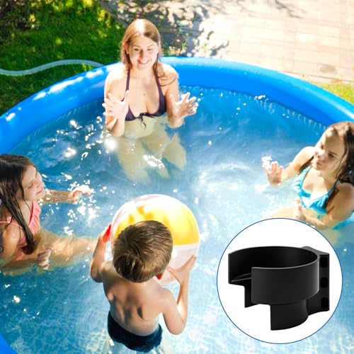 Swimming Pools Plunger Valve Bracket, Pool Hose Holder, Pool Valve Support, Pool Accessories for Above Ground Pools, Compatible with Intex Pool(with Zip Ties)