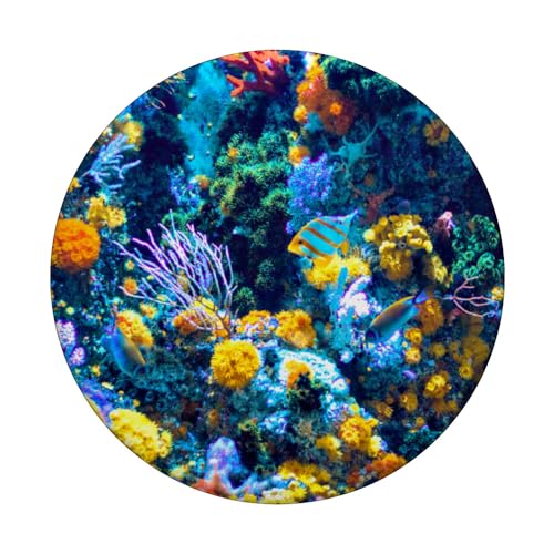 Colorful Aquarium - Ocean Reef Fish PopSockets Adhesive PopGrip