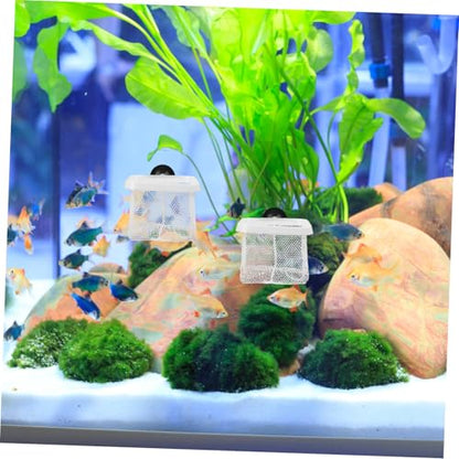 Yardwe 5pcs Fish Breeding Net with Suction Cups Versatile Aquarium Separator for Betta Shrimp Durable Fine Mesh Design Easy to Install Fits Various Tank
