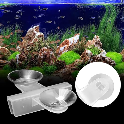 20PCS Plastic Fish Separator, Aquarium Breeding Suction Cup Glass Cover Separating Divider Support Clip Bracket