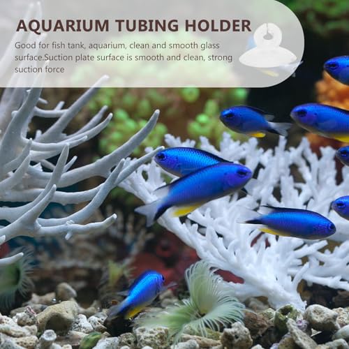 25pcs Aquarium Silicone Suction Cups Airline Tube Holder Clips Fish Tank Air Pump Accessories for Aquarium Tubing Fixing