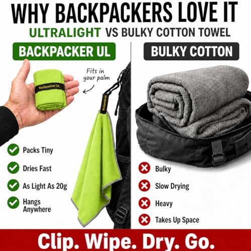 Backpacking Ultralight Quick Dry Microfiber Soft Fast Drying Hand and Face Towel Wash Cloth Camping Yoga Hiking Active Lifestyle Small (Lime, Small) - color: Lime, size: Small