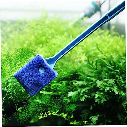 BESPORTBLE 7pcs Fish Tank Cleaning Tools Set Small Pool Net Skimmer Magnet Cleaner for Aquarium Aquascaping Spatula Brush Tweezers Kit Random Color