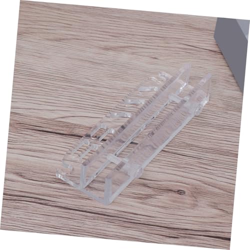 WOONEKY Acrylic Aquatic Plant Holder Rack for Aquarium Tools Storage Compact Design for Scissors Tweezers and Scrapers High Transparency and Durable Water Plant Maintenance Equipment