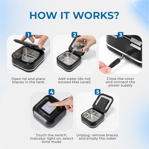 Reviv RePod Mouth Guard Ultrasonic Retainer Cleaner Case | Portable Ventilated Travel Denture Case | Ultrasonic Cleaner Storage for Nightguards, Dental Trays, Aligner And Retainer Cleaner Pod