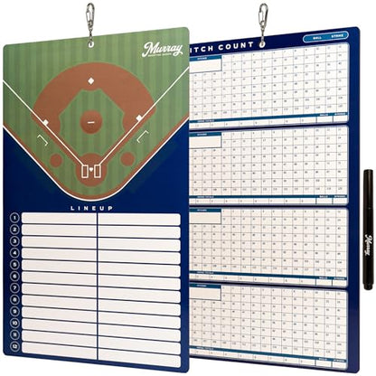 Murray Sporting Goods Baseball Team Colors Dry Erase Coaches Clipboard - style: Blue
