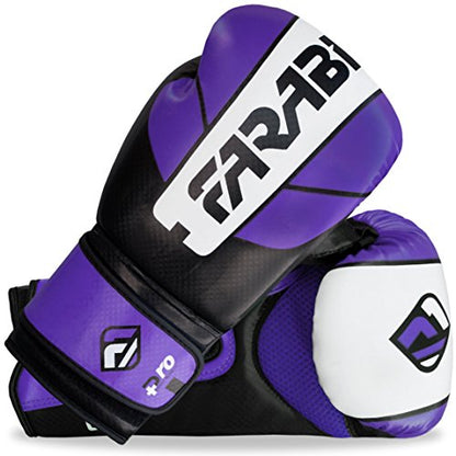 Farabi Sports Boxing Gloves Men and Women Kickboxing Gloves - Muay Thai Gloves 10-oz 12-oz 14-oz 16-oz Red & Purple Boxing Gloves for Punching Bag, MMA, Muay Thai and Training - size: 14-oz