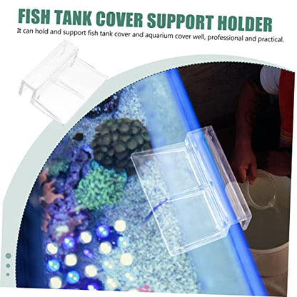 10pcs Fish Tank Cover Holder Brackets Acrylic Support Frame for Aquarium Lids Safe for Fish and Pets for Open Tanks