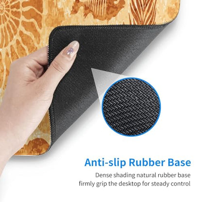 Retro Fossils Mouse Pad XL Large Mousepad Non Slip Rubber Base Desk Mat for Laptop Computer Gaming 31.5" X 12" - color: Retro Fossils