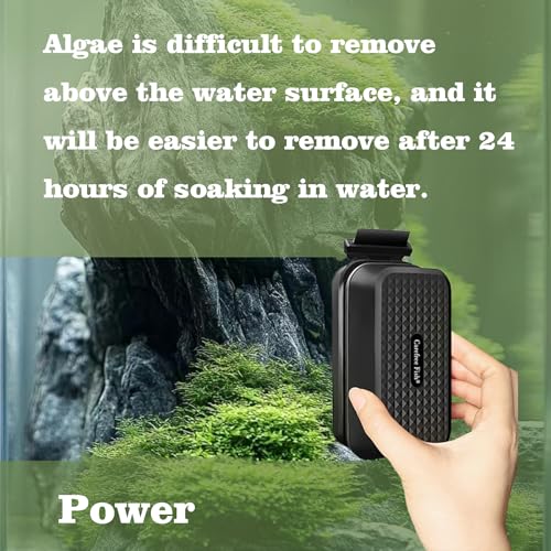 Aquarium Super Strong Magnetic Cleaner for Glass Fish Tank Magnet Brush with Algae Scrapers Floating - size: S