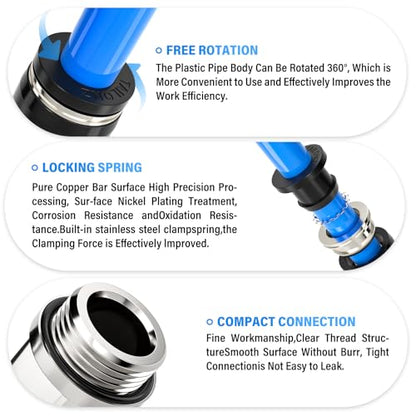 TAILONZ PNEUMATIC Male Elbow 10mm Tube OD x 3/8 Inch BSP 90 Push to Connect Fittings PL10-03 (Pack of 10) - size: 0.394'' OD 3/8''BSP