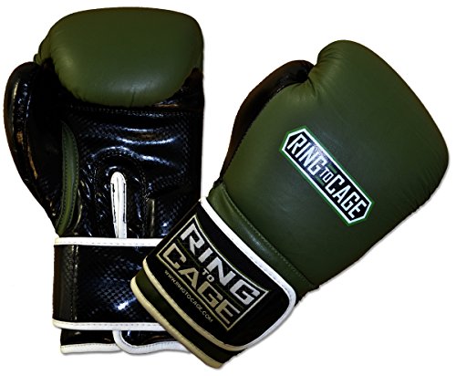 Gym Training Stand-Up Boxing Gloves - color: Marine Green/Black, size: Large weighs 16oz