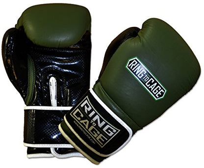 Gym Training Stand-Up Boxing Gloves - color: Marine Green/Black, size: Large weighs 16oz