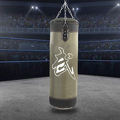 Punching Bag Set, Boxing Hanging Punching Bag Fitness Sandbags Punching Bag Empty Boxing Fight Sandbag for Gym for Training for Home for Kickboxing(Green, 60CM)