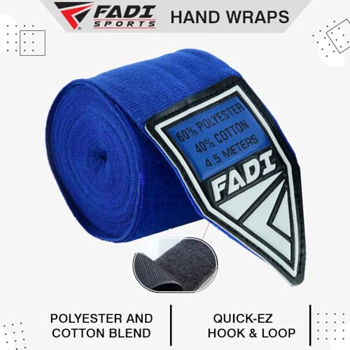 180-Inch Boxing Hand Wraps for Men & Women - Elastic Inner Gloves for Boxing, MMA, Kickboxing, Muay Thai - Pair (Green) - color: Blue