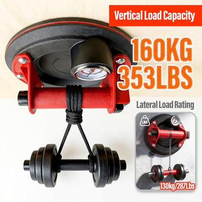 2026 2Pcs 8" Suction Cups for Glass/Tile/Windows | Heavy Duty Glass Suction Cups | 160kg to Lift Large Glass | Tile Suction Cup Tool with Case | 3-Layer Strong Grip | ventosas para Cristal