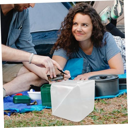 Totority Collapsible Camping Bucket Lid Portable Folding Water Storage Tank for Outdoor Camping Fishing Hiking