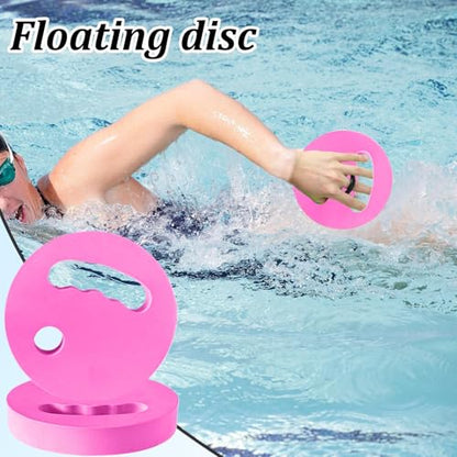 Water Exercise Discs Ergonomic Grip Aqua Exercise Equipment | Swim Aerobic Fitness Disc for Women Adults Youth Teens Beginners Pool Fitness Exercise Training Workout - color: Pink