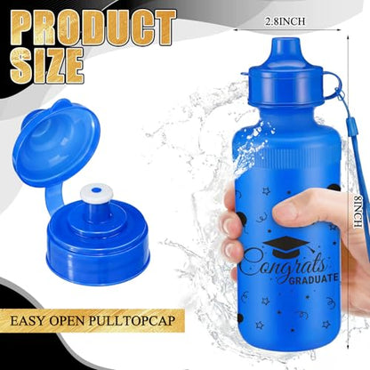 Bokon 18 Pcs Congrats Graduation Theme Water Bottles Bulk - style: Congrats Graduation Sports