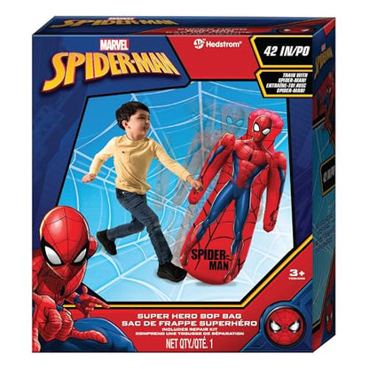 Marvel Spider-Man Shaped Bop Bag - Inflatable Punching Bag, Inflates to 42 Inches