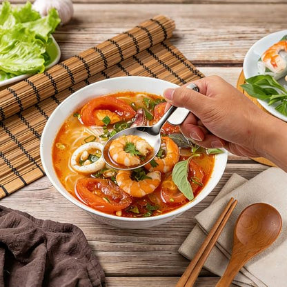 uxcell Stainless Steel Curved Handle Spoon, Mirror Polished Oval Bent Serving Spoons for Home Restaurants Kitchen Dining Salad Seafood Sushi Buffet Cooking Utensils, Silver - color: Silver