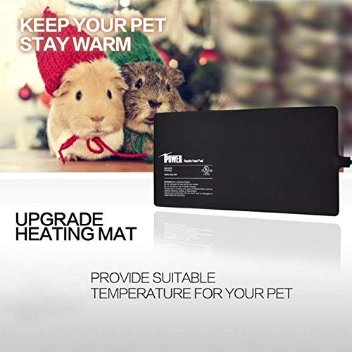 iPower 6 by 8-Inch 8W Reptile Heat Mat, LCD Digital Aquarium Thermometer, Under Tank Warmer Terrarium Heat Pad for Turtles Lizards Frogs and Other Small Animals, Multi Sizes (Pack of 3) - size: 6" x 8" (Pack of 3)