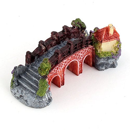 Ruilogod Resin Aquarium Fishbowl 3 Holes Bridge Shaped Emulational Decoration Landscaping (id: ded 0e2 02f e7c 46b