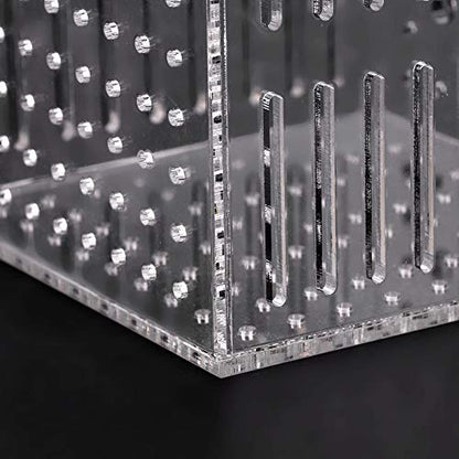 Clear Acrylic Fish Tank Isolation Box, Multifunctional Enclosure for Small Pets, 10.5 cm³, Water Flow Assurance