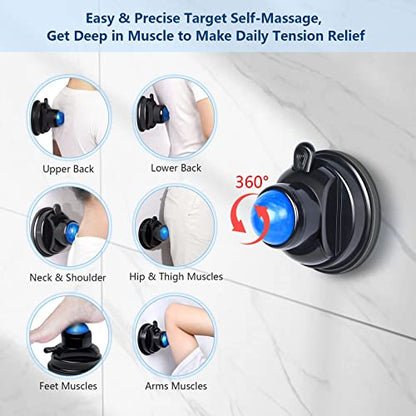 Wall-Mountable Massage Ball 2 pack Muscle Massage Roller for Pain Relief - style: 1 - Pack - Mountable Ball